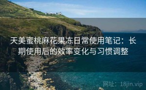 天美蜜桃麻花果冻日常使用笔记：长期使用后的效率变化与习惯调整