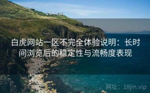 白虎网站一区不完全体验说明：长时间浏览后的稳定性与流畅度表现