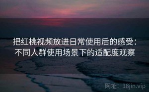 把红桃视频放进日常使用后的感受：不同人群使用场景下的适配度观察