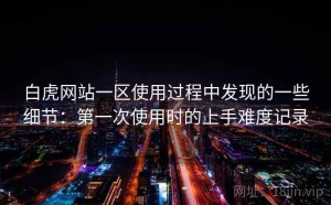 白虎网站一区使用过程中发现的一些细节：第一次使用时的上手难度记录