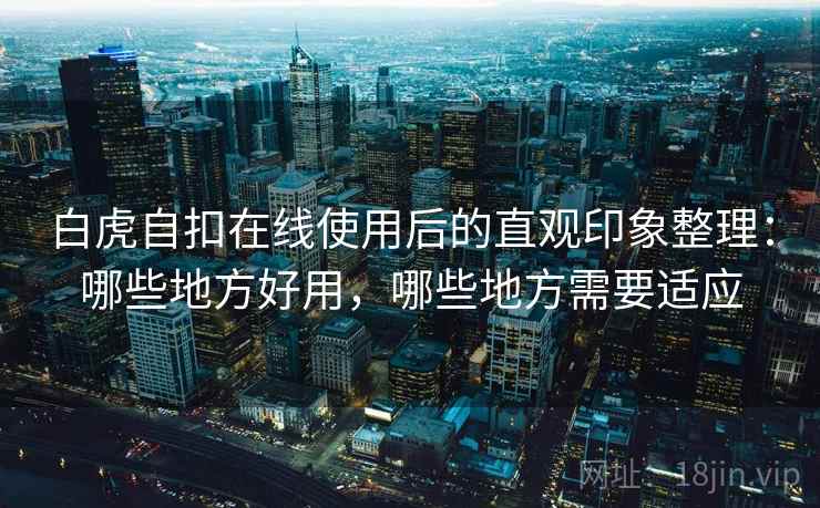 白虎自扣在线使用后的直观印象整理：哪些地方好用，哪些地方需要适应