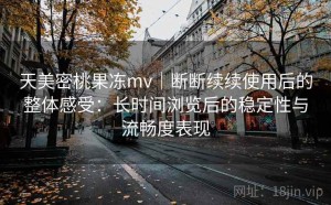 天美密桃果冻mv｜断断续续使用后的整体感受：长时间浏览后的稳定性与流畅度表现