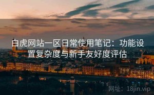 白虎网站一区日常使用笔记：功能设置复杂度与新手友好度评估