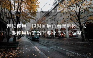 连续使用一段时间后再看黑料网：长期使用后的效率变化与习惯调整