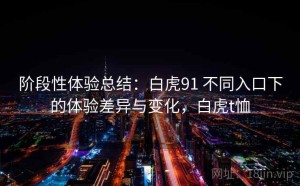 阶段性体验总结：白虎91 不同入口下的体验差异与变化，白虎t恤