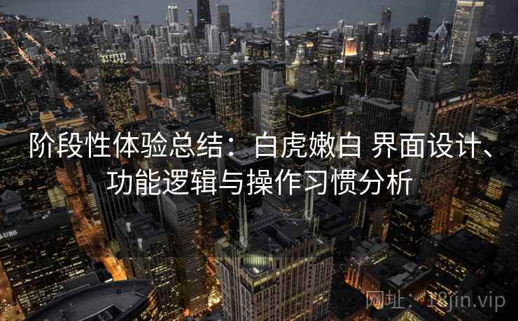 阶段性体验总结:白虎嫩白 界面设计、功能逻辑与操作习惯分析 阶段性体验总结:白虎嫩白 界面设计、功能逻辑与操作习惯分析