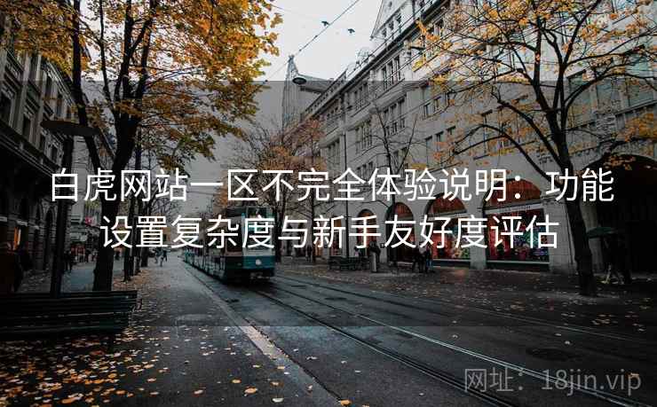 白虎网站一区不完全体验说明：功能设置复杂度与新手友好度评估