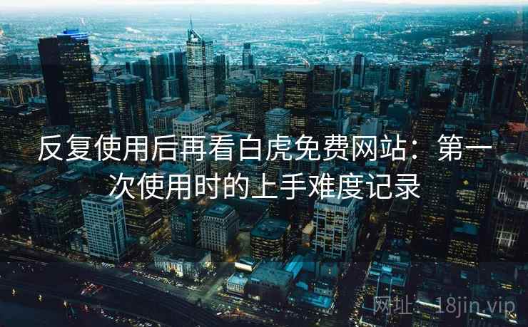 反复使用后再看白虎免费网站：第一次使用时的上手难度记录