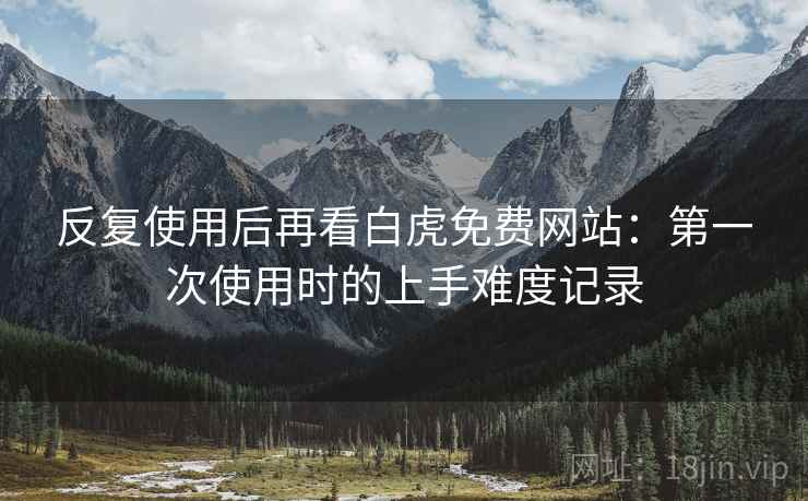 反复使用后再看白虎免费网站：第一次使用时的上手难度记录