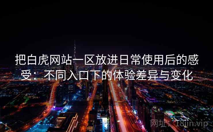 把白虎网站一区放进日常使用后的感受：不同入口下的体验差异与变化