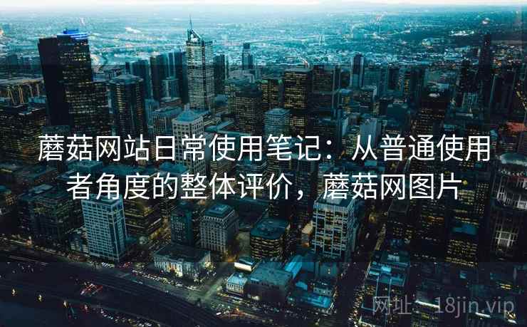 蘑菇网站日常使用笔记：从普通使用者角度的整体评价，蘑菇网图片