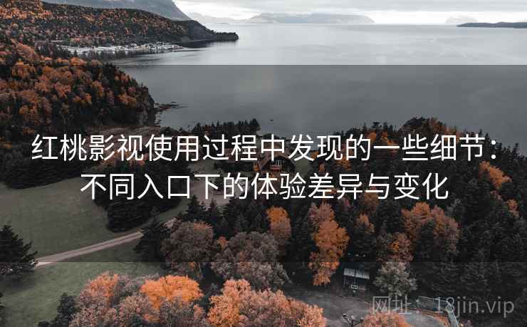 红桃影视使用过程中发现的一些细节:不同入口下的体验差异与变化 红桃影视使用过程中发现的一些细节:不同入口下的体验差异与变化