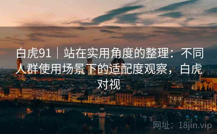 白虎91|站在实用角度的整理:不同人群使用场景下的适配度观察,白虎对视 白虎91|站在实用角度的整理:不同人群使用场景下的适配度观察,白虎对视